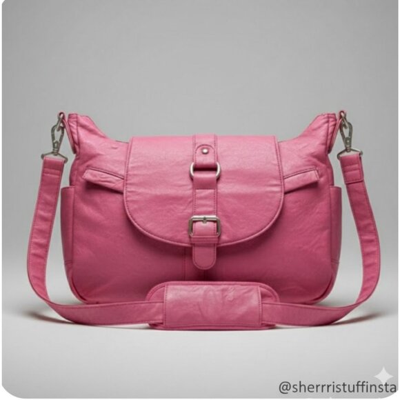 Kelly Moore Handbags - EXCELLENT Kelly Moore B-Hobo Camera Bag Pink Leather Photography Messenger Bag